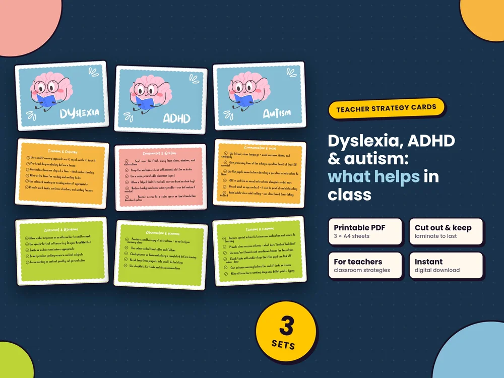 Classroom Strategy Quick-Reference Cards